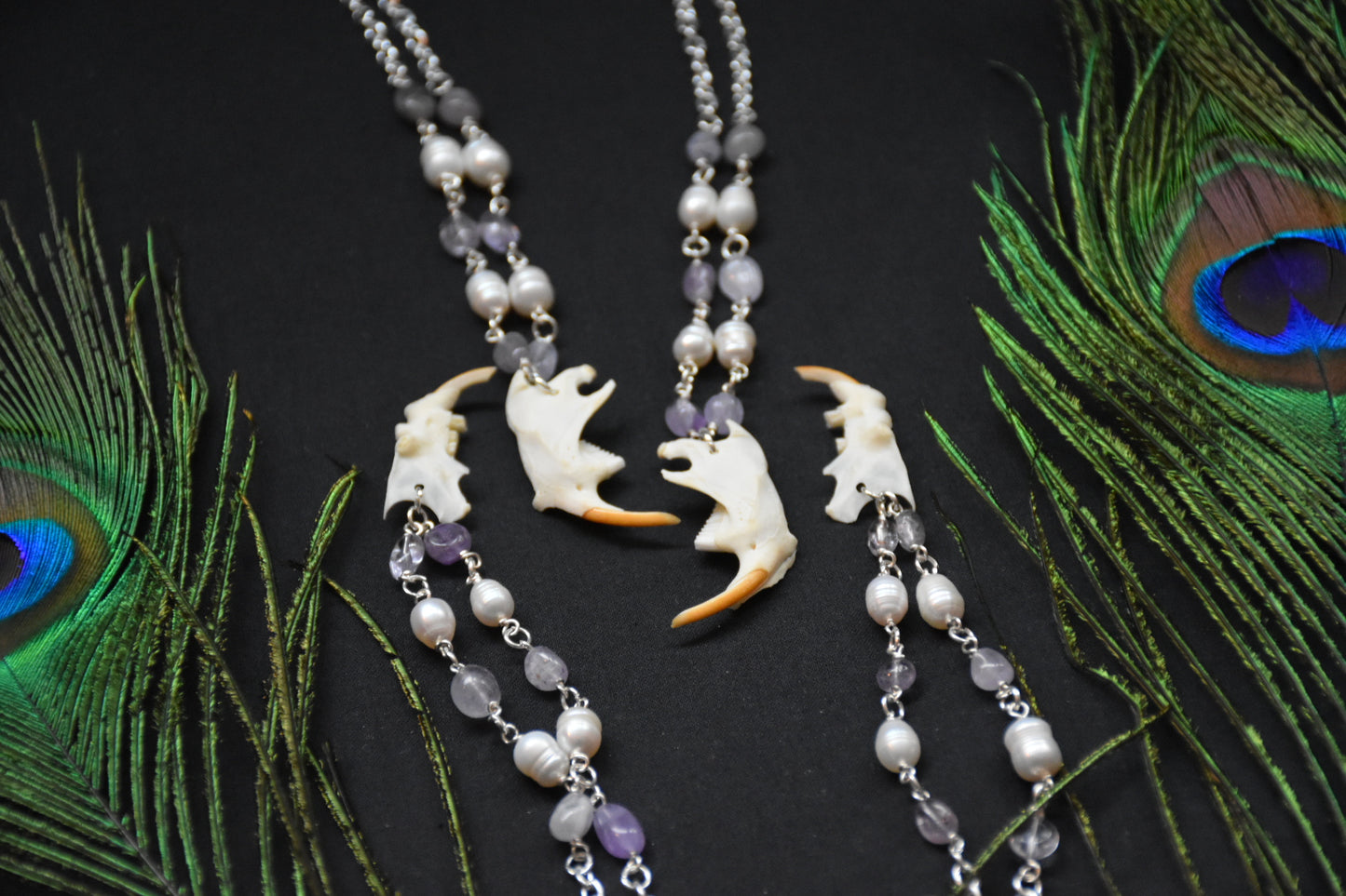 Rat jaw necklace