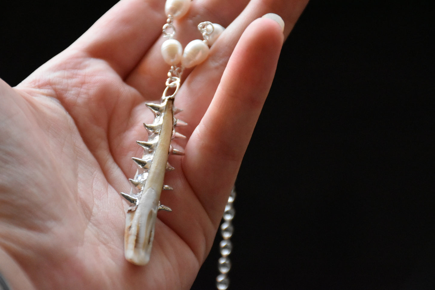 Armoured teeth necklaces