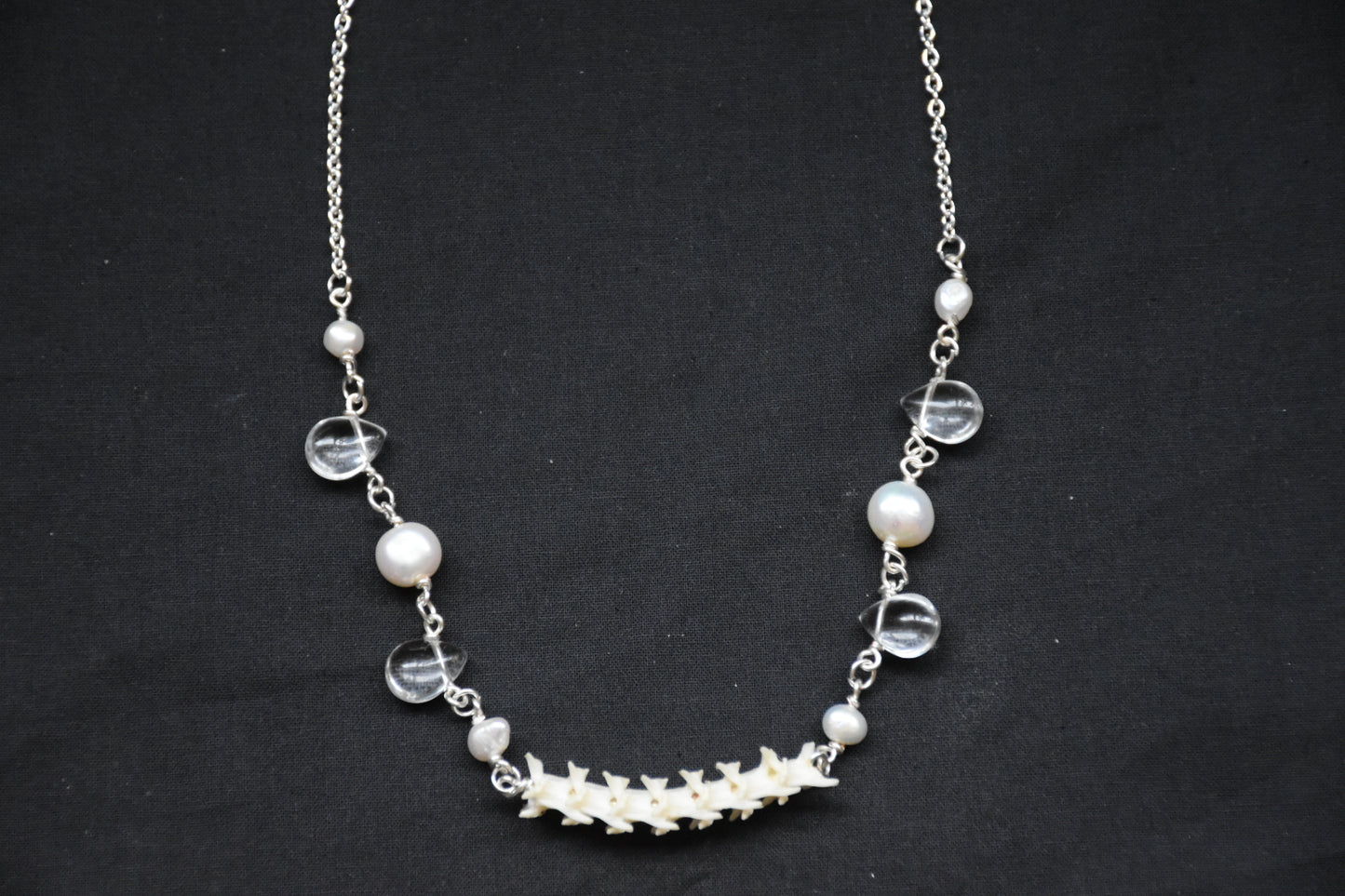 Snake pearl necklaces