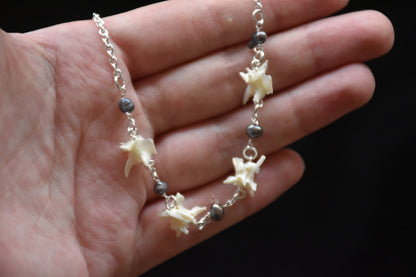 Snake pearl necklaces