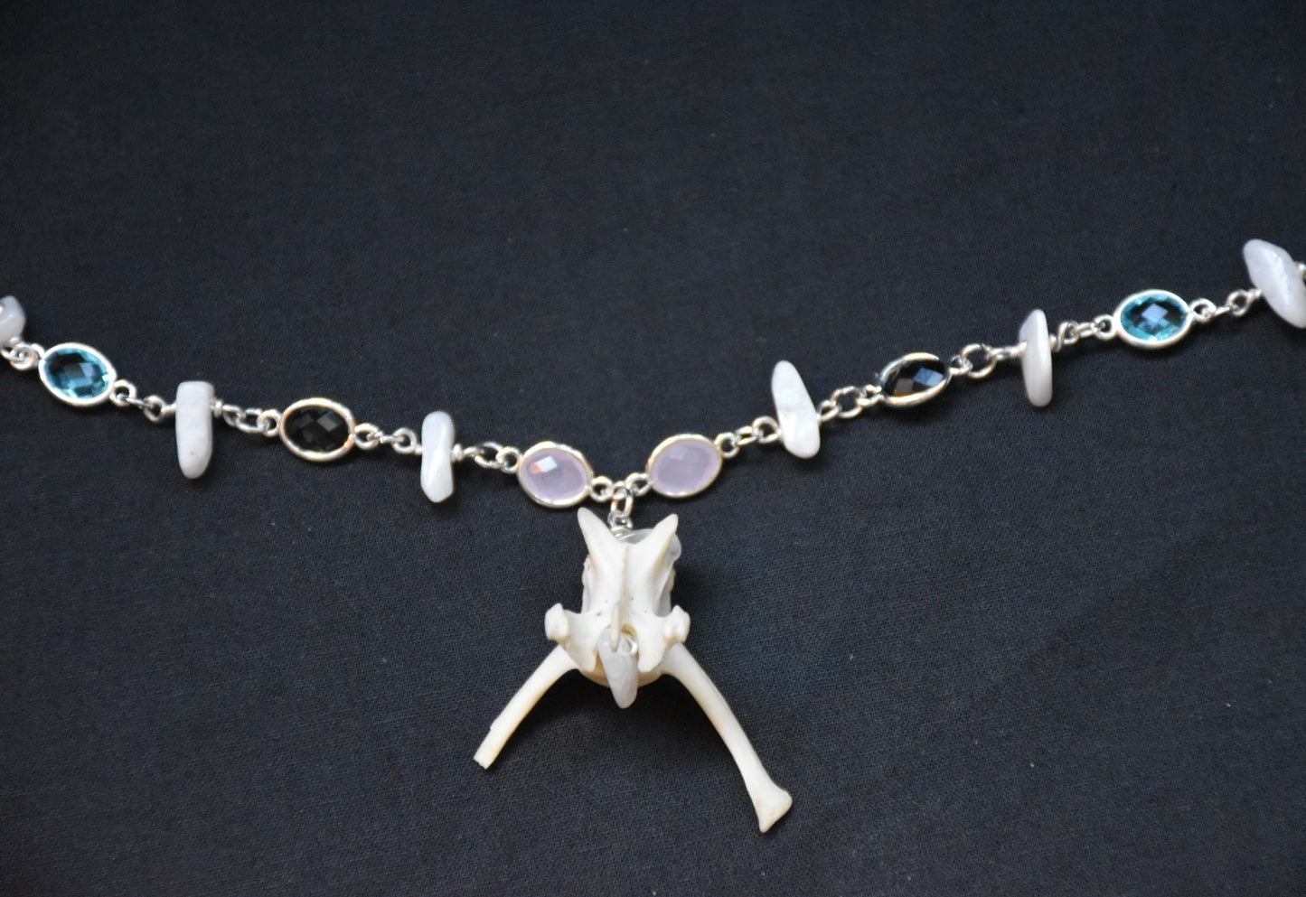 Hare moonstone necklaces