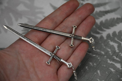 Sword earrings / necklace