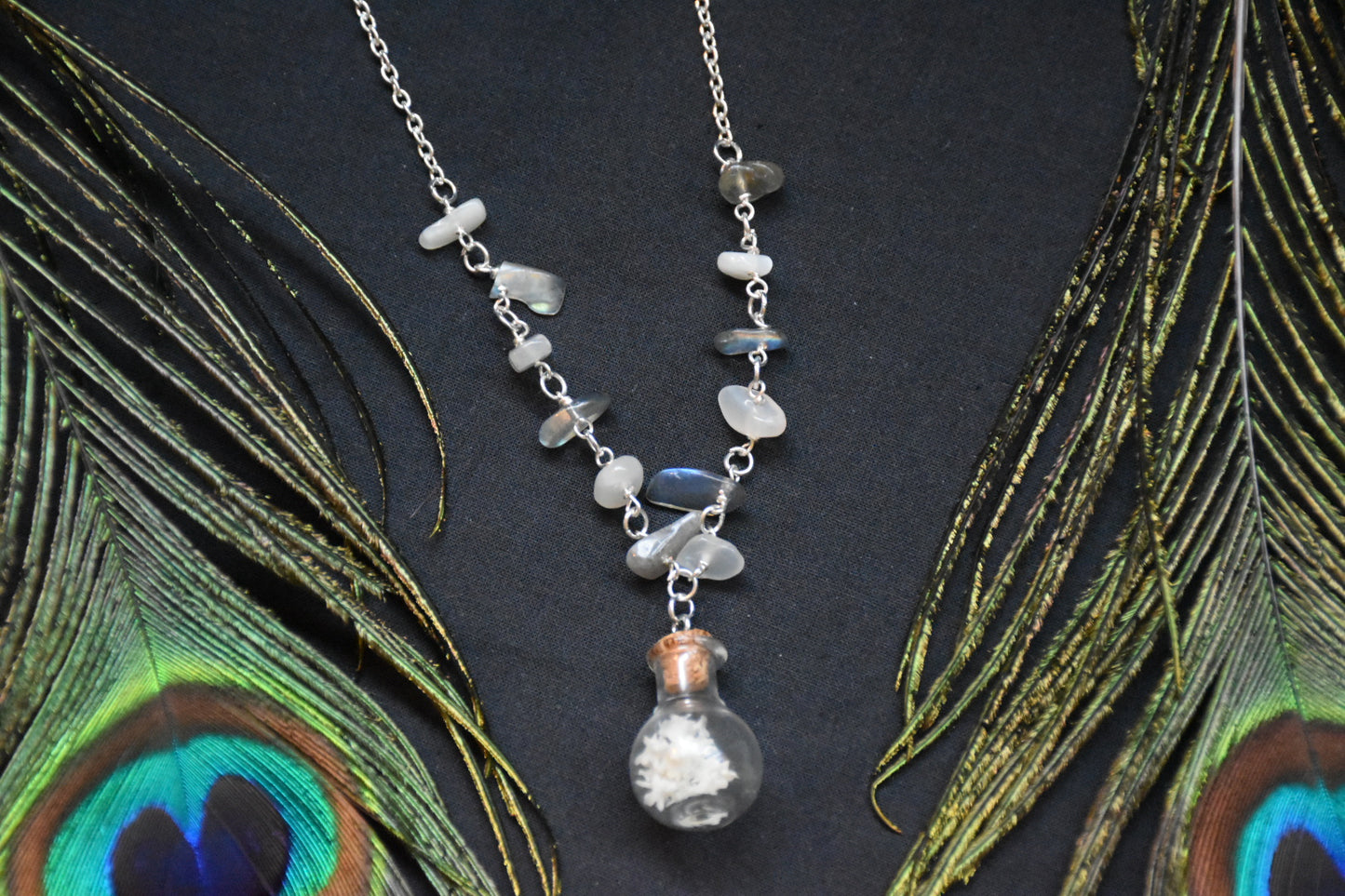 Snake bottle necklaces