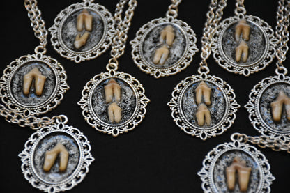 Fox teeth charm necklaces