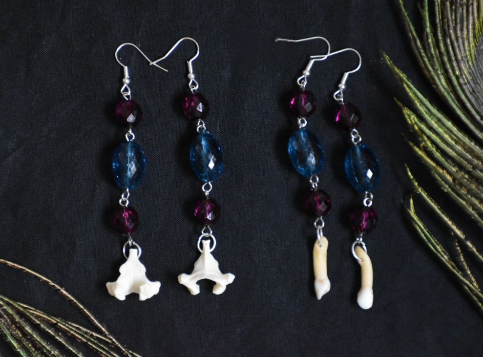 Dangly bead earrings