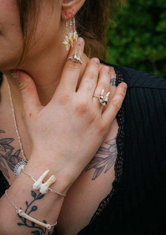 deer tooth ring