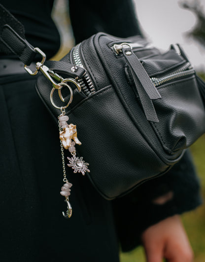 Crystal and tooth bagcharm