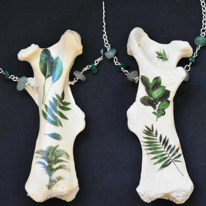 Flower bones necklaces