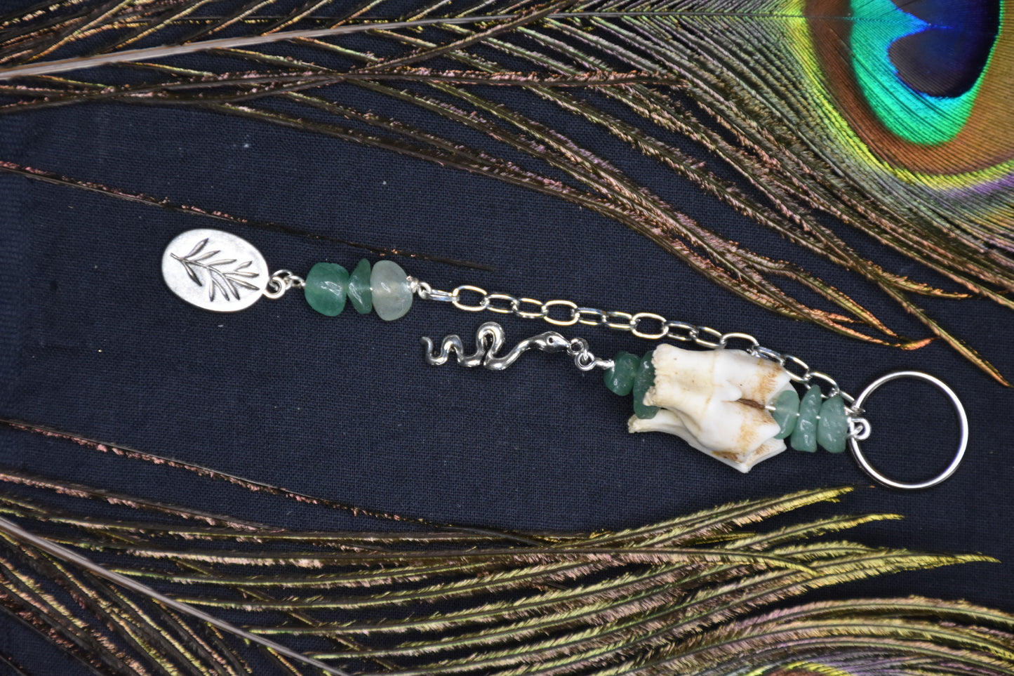 Crystal and tooth bagcharm