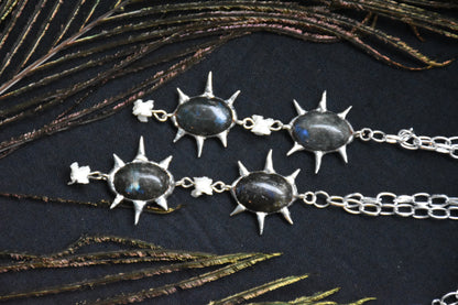 Labradorite snake necklaces