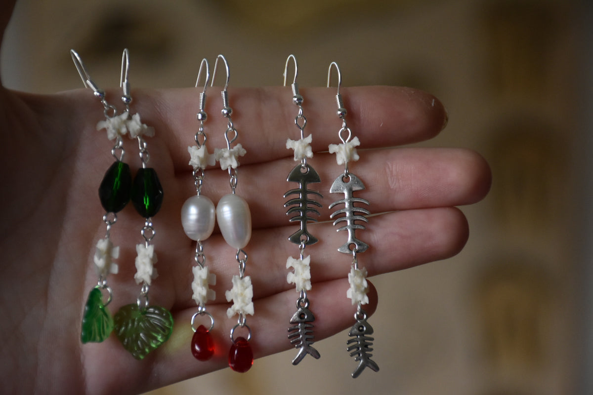 magical snake earrings