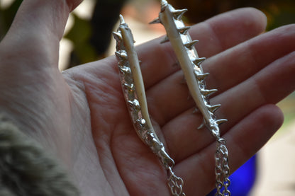 Armoured boar tusk necllace