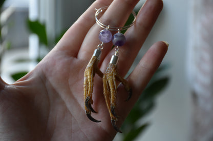 Dove feet earrings