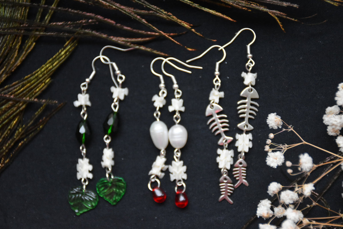 magical snake earrings