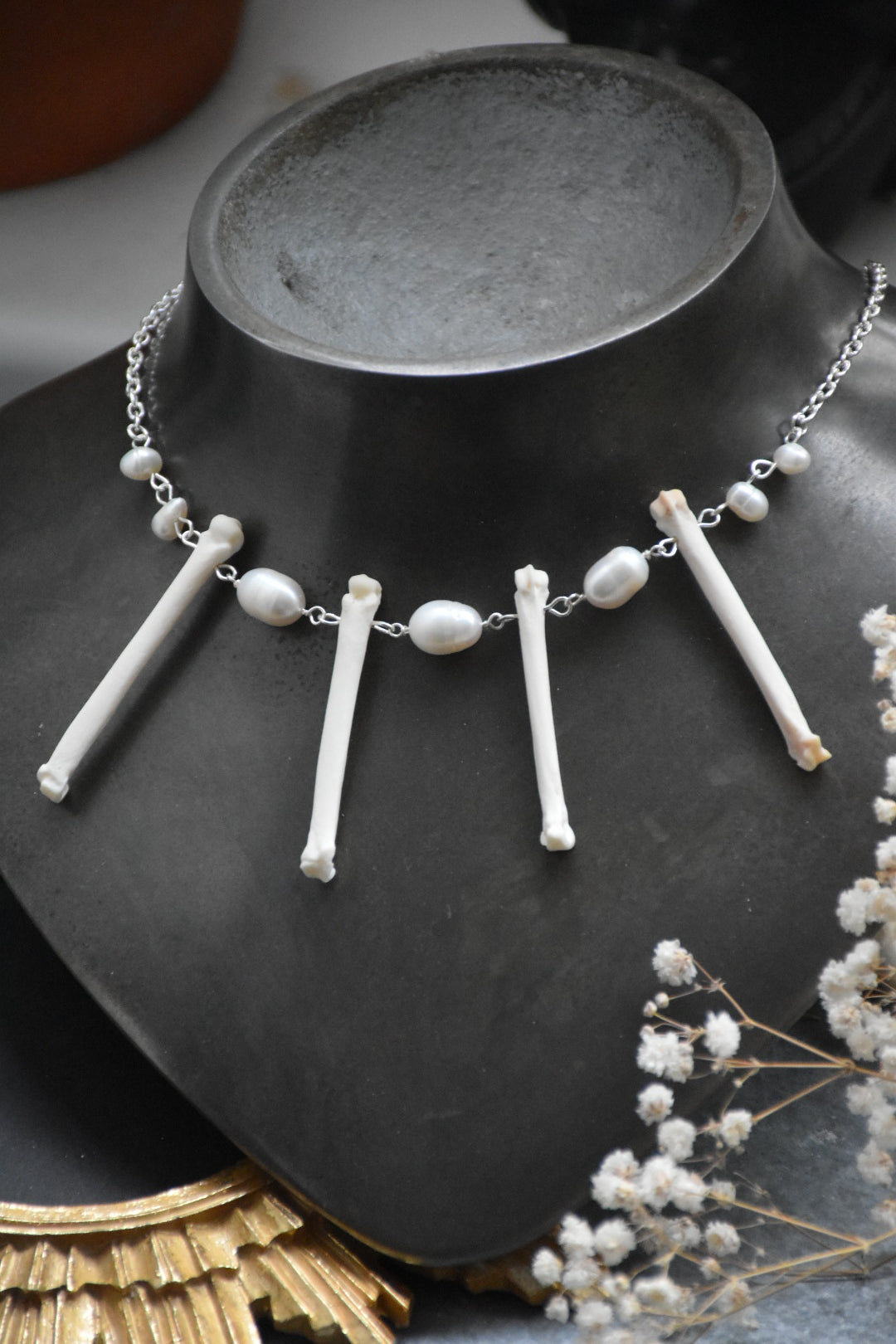 Fox bone necklace