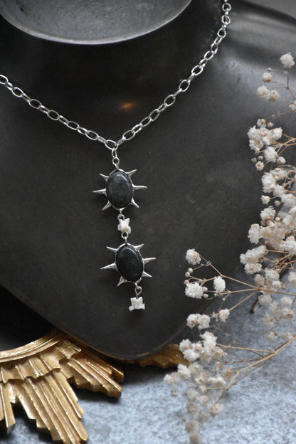 Labradorite snake necklaces