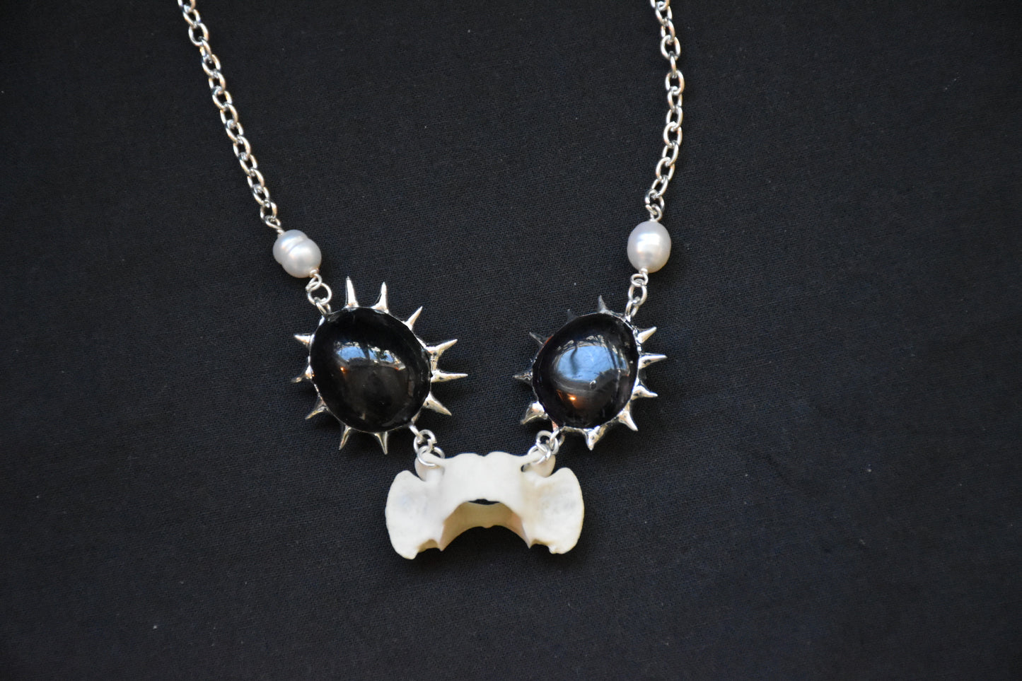 Fox bone amethyst necklaces