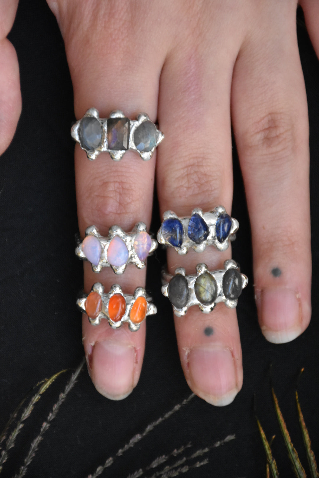 Crystal rings