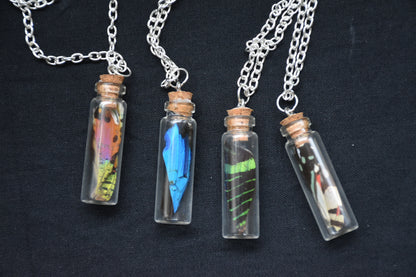 Butterfly bottle necklace