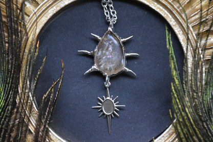 Spikey quartz necklaces