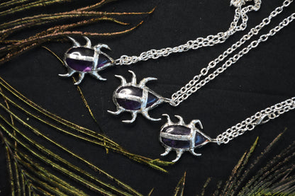 Amethyst crystal beetles