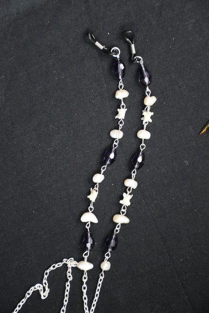 Snake vertebrae glass chain