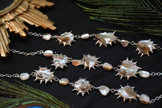 Soldered shell necklace