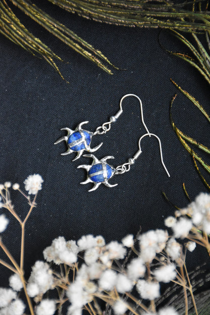 Mini beetle earrings