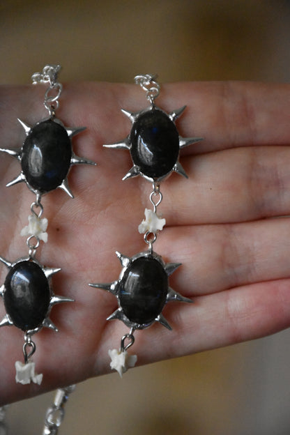 Labradorite snake necklaces