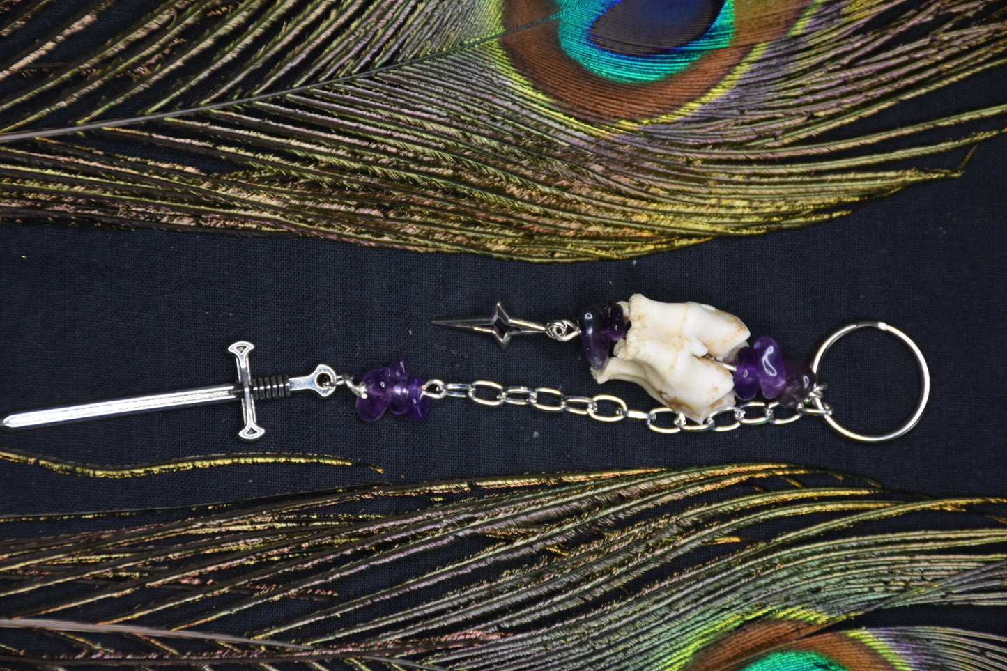 Crystal and tooth bagcharm