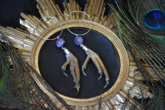 Dove feet earrings
