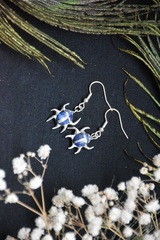 Mini beetle earrings