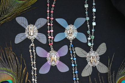 Framed tooth fairy necklace