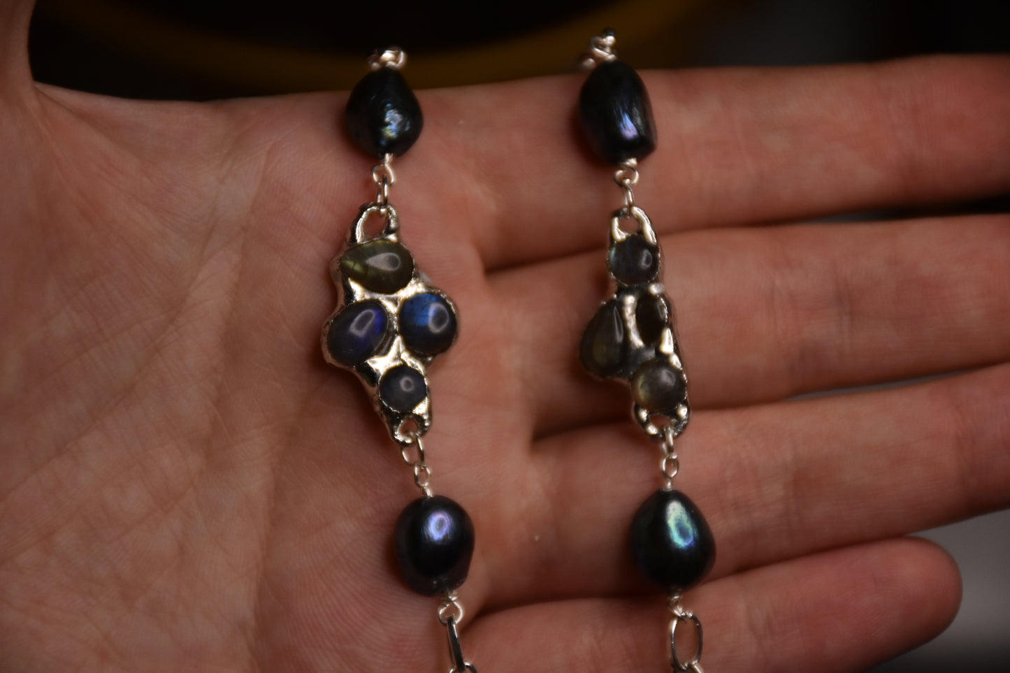 Labradorite choker
