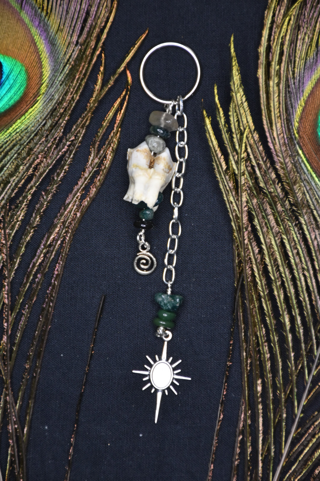 Crystal and tooth bagcharm