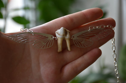 Silver toothfairy necklace