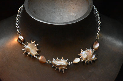 Soldered shell necklace