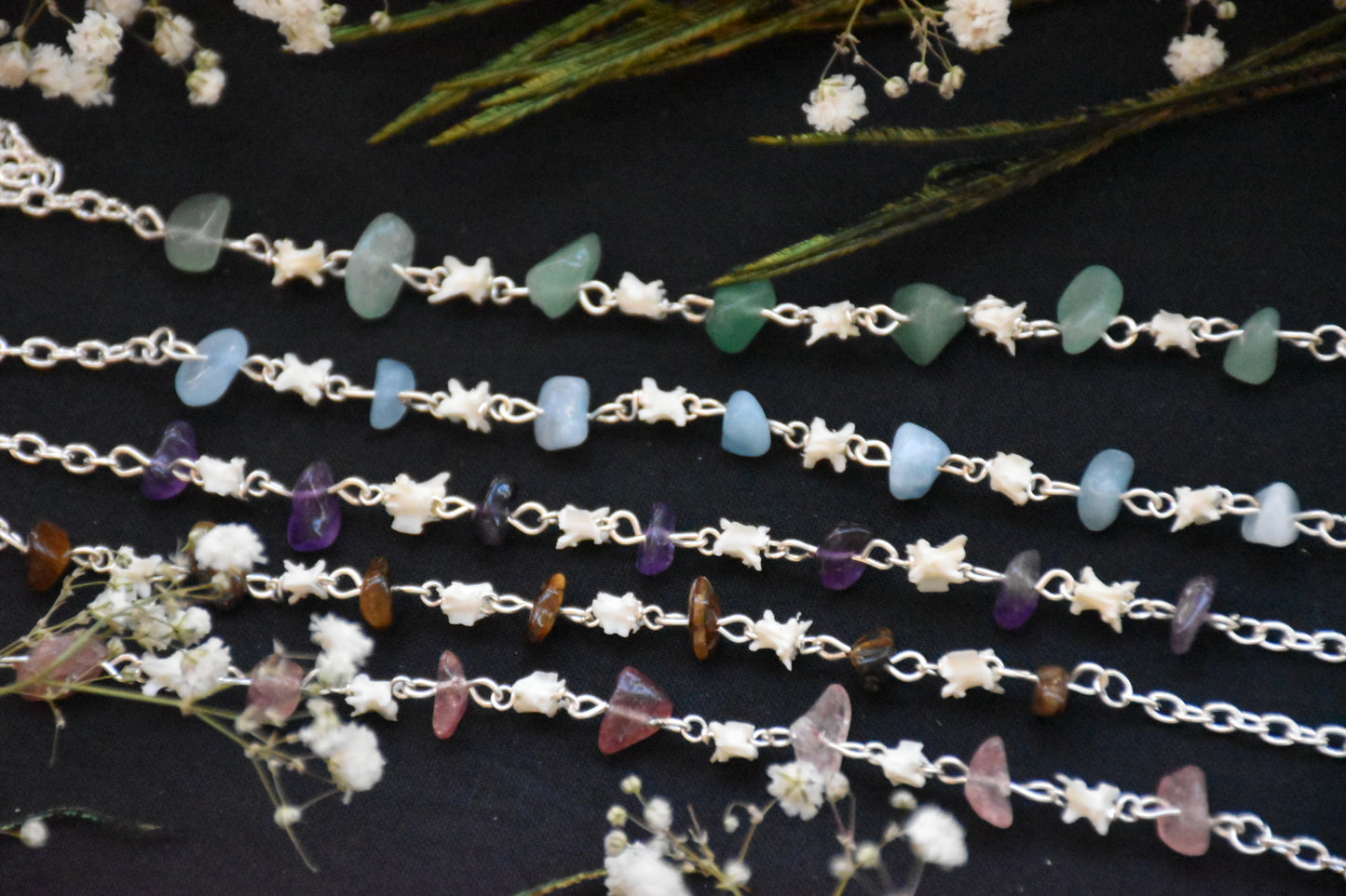 Snake crystal necklaces
