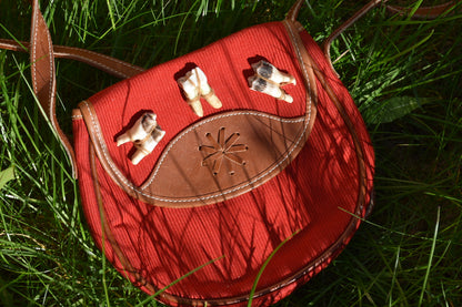 Red tooth bag