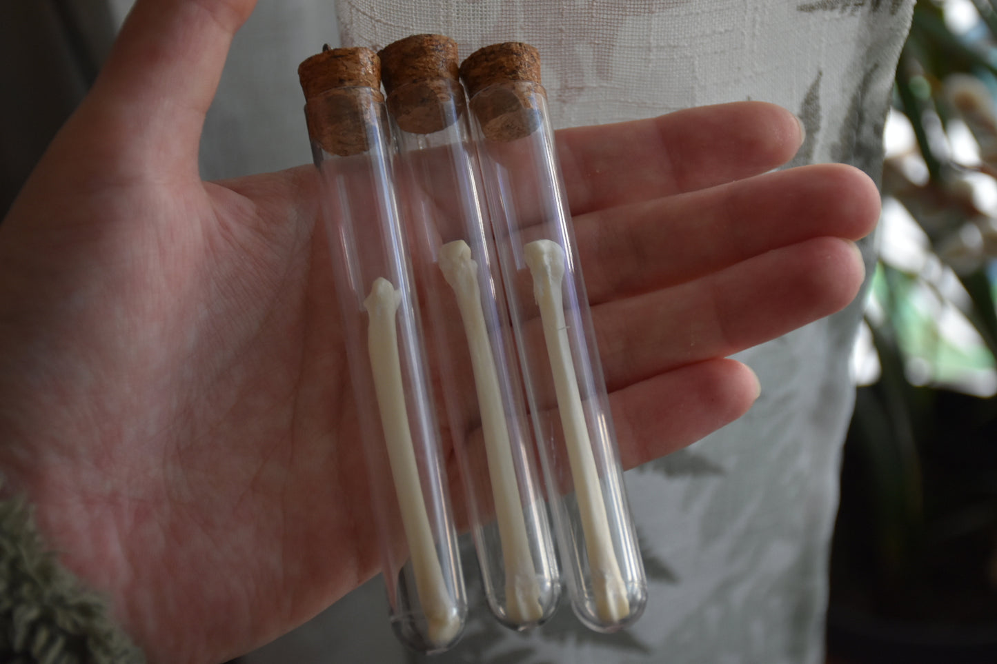 fox bone bottle keychain
