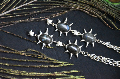 Labradorite snake necklaces