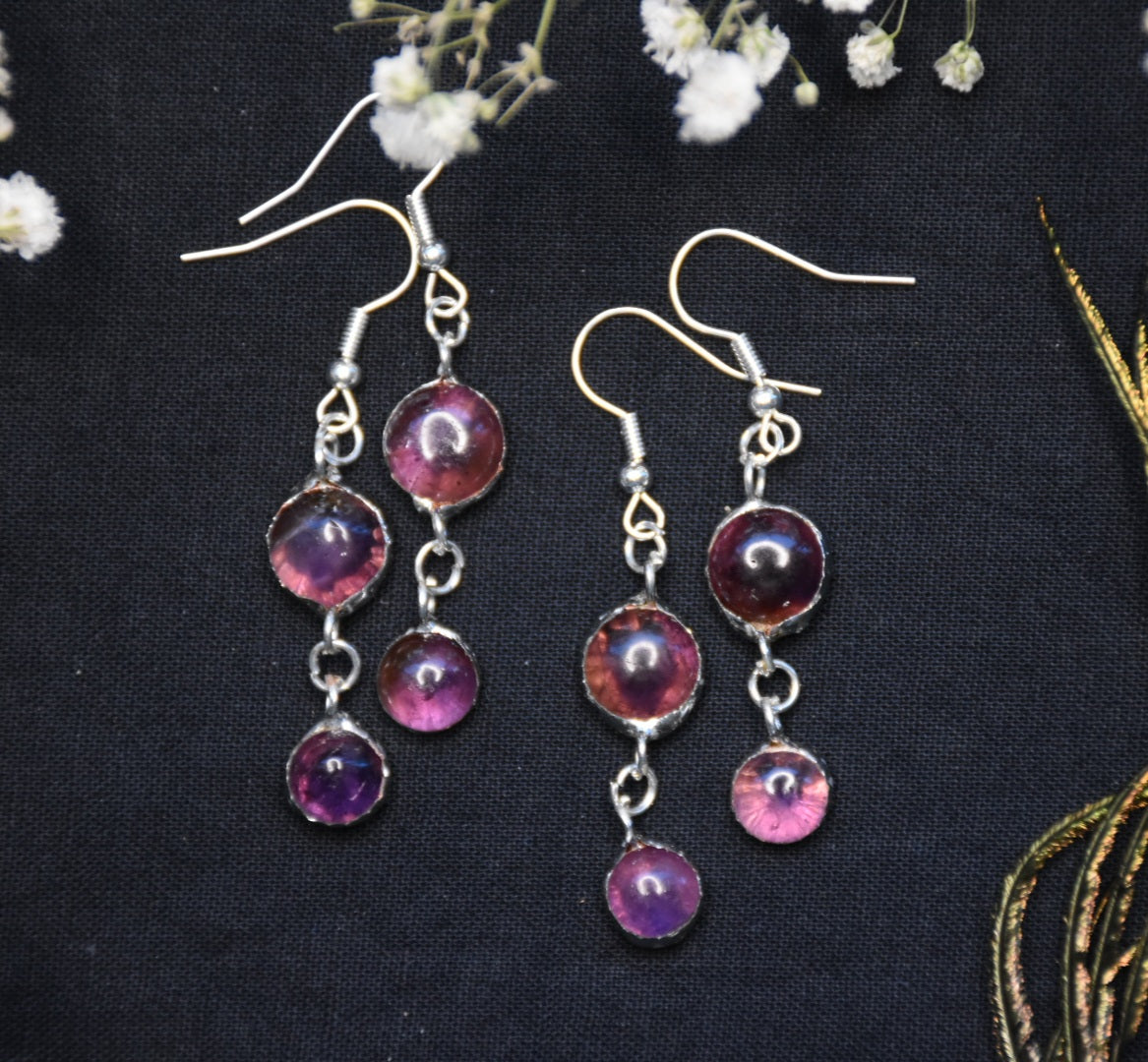 Amethyst earrings