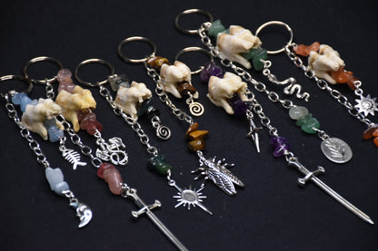 Crystal and tooth bagcharm