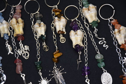 Crystal and tooth bagcharm