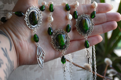 Beetle ball necklace